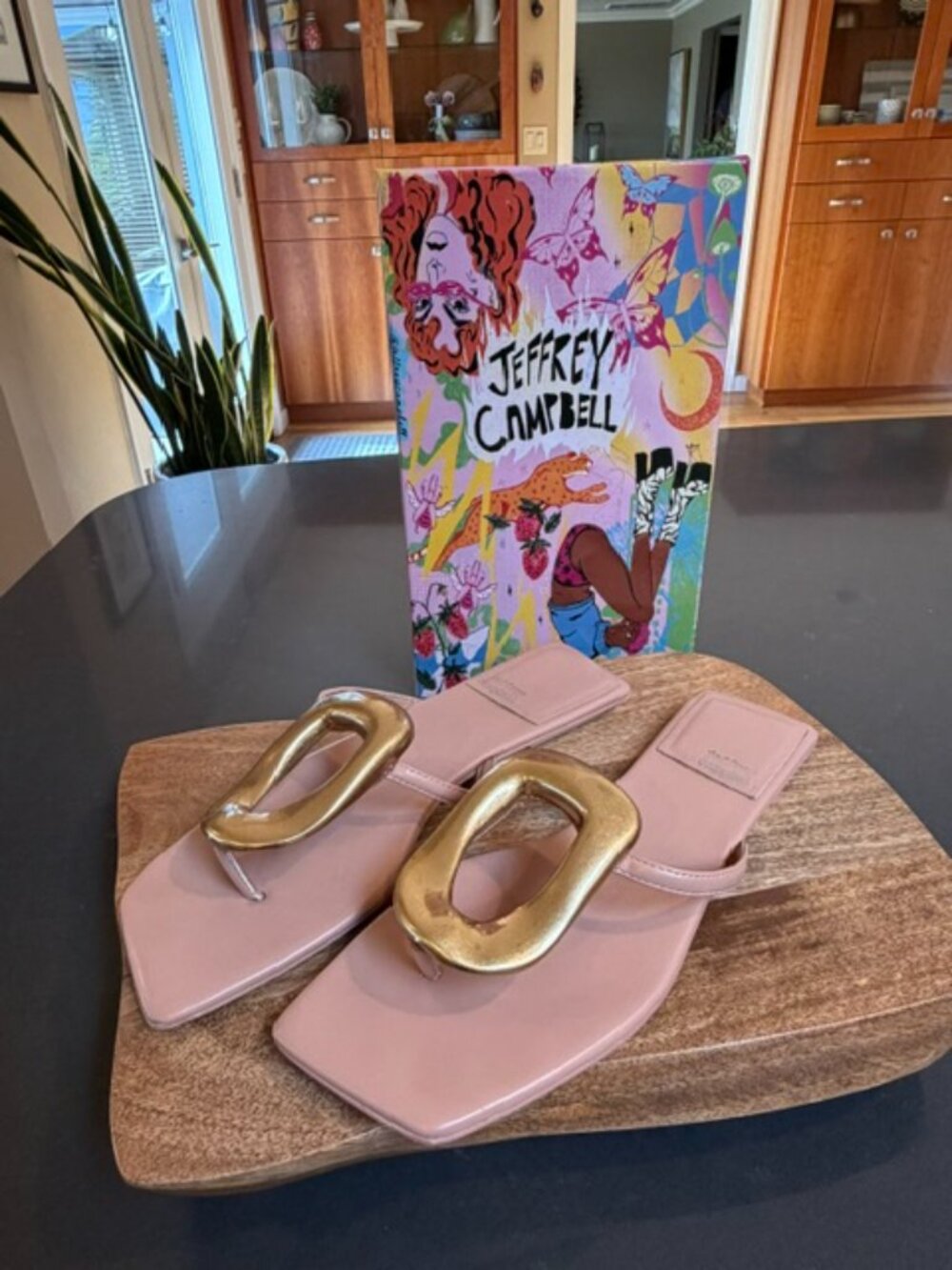 Jeffrey Campbell Linques Sandals, Natural Size 8.5 - Picture 2 of 9